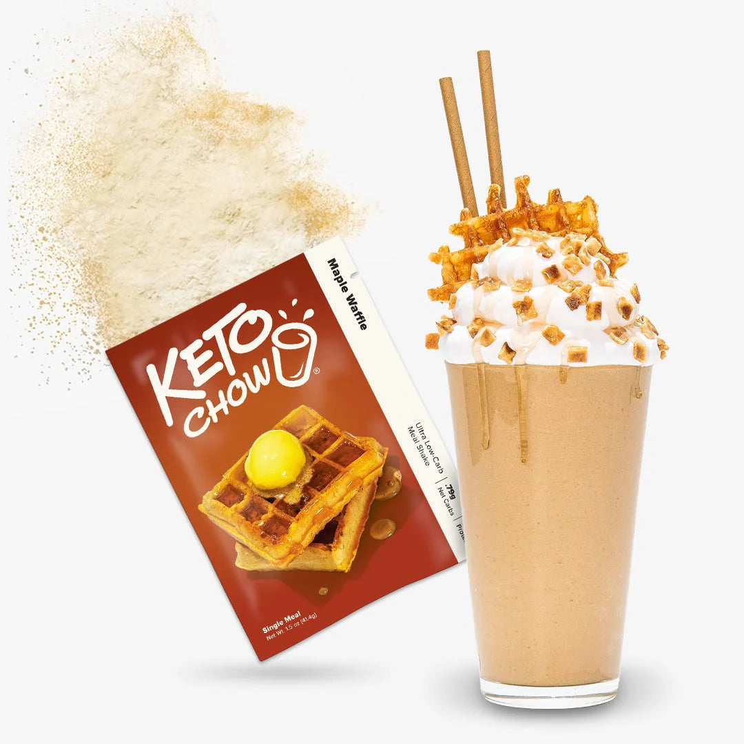 Keto Chow Maple Waffle - Ultra Low Carb Meal Shakes