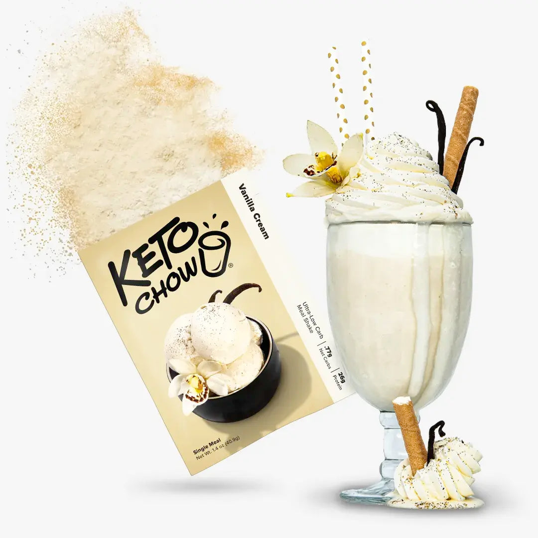 Keto Chow Vanilla Cream - Ultra Low Carb Meal Shakes