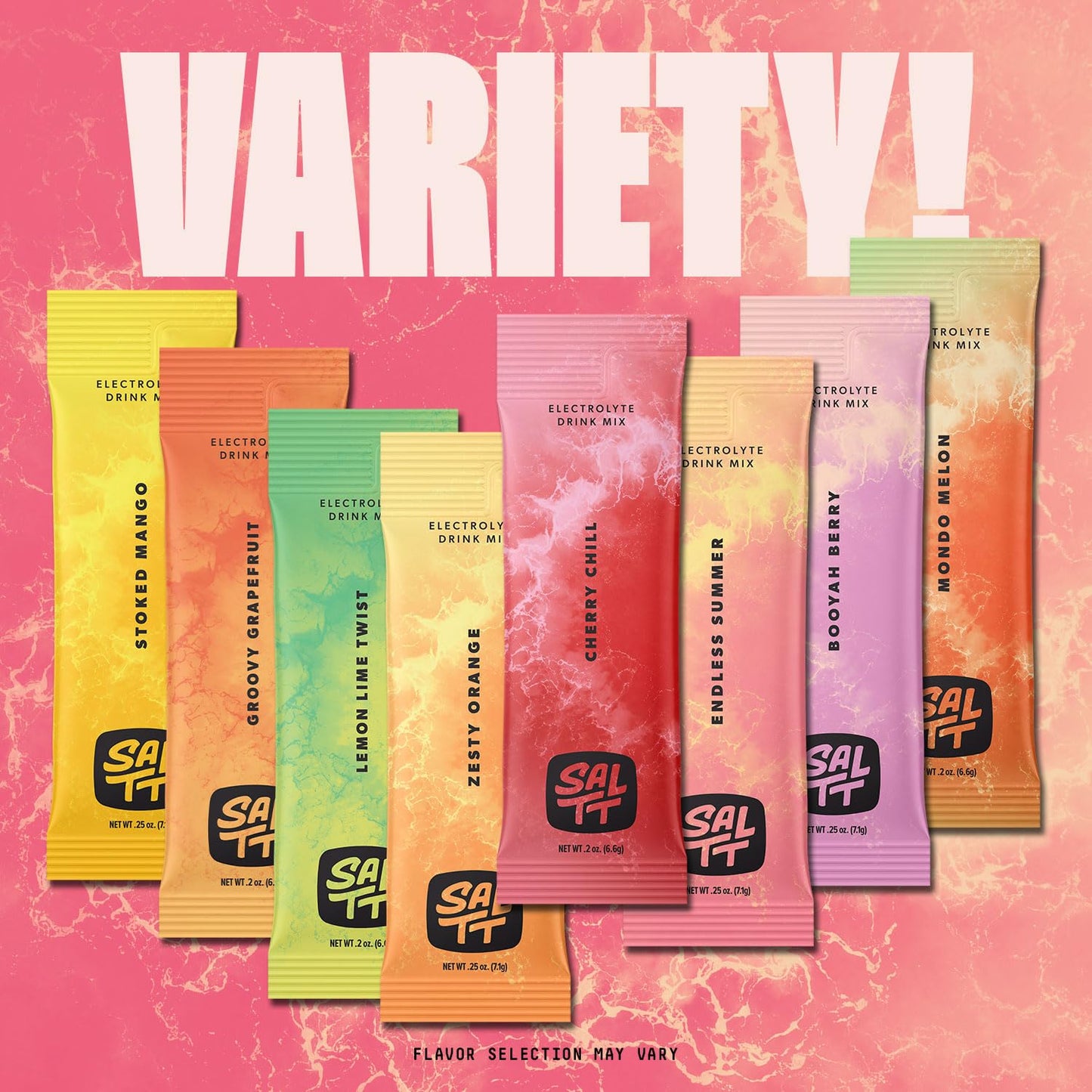 SALTT 15 Fruit Variety Hydration Packets