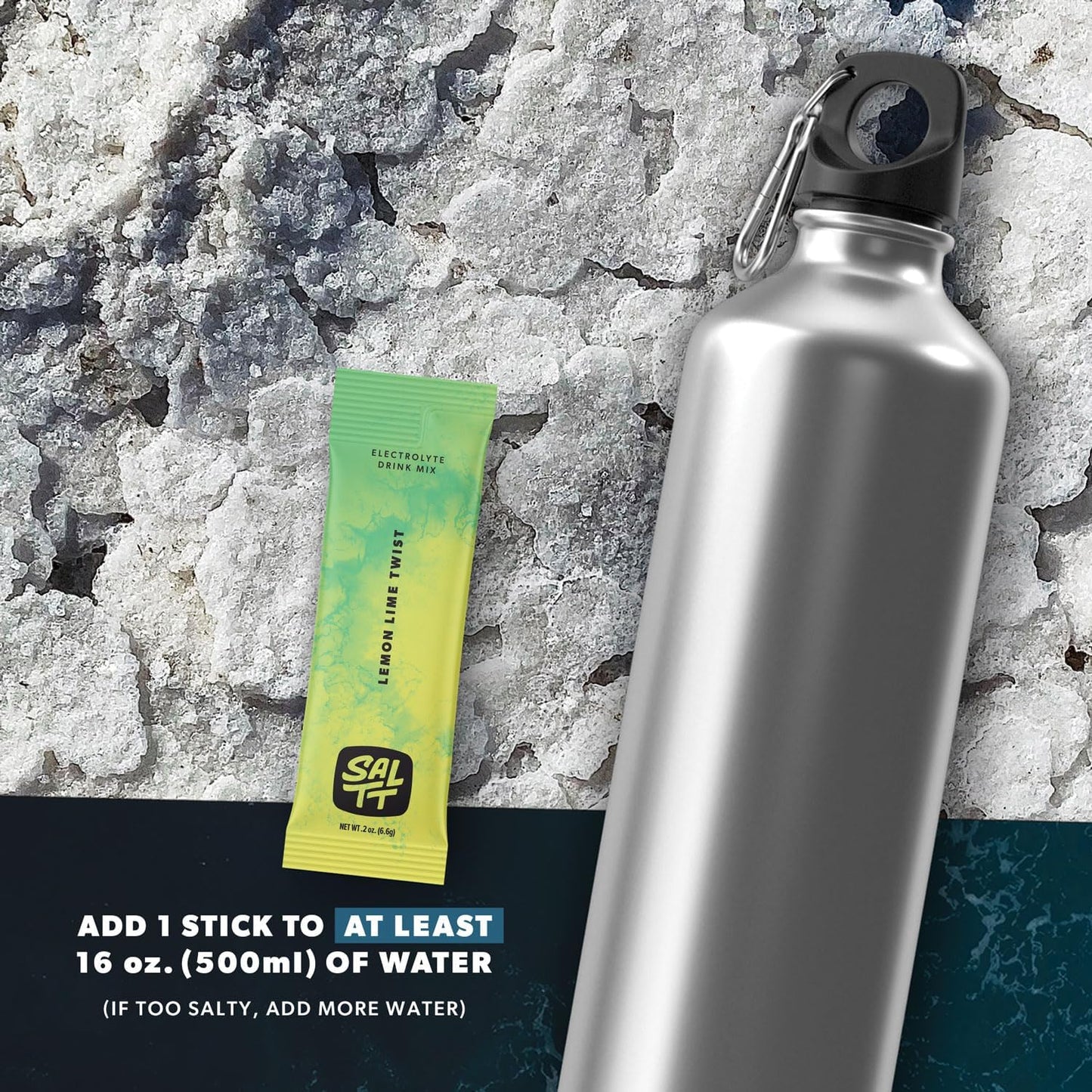 SALTT Lemon Lime Twist 30 Pack - Electrolyte Powder Drink Mix