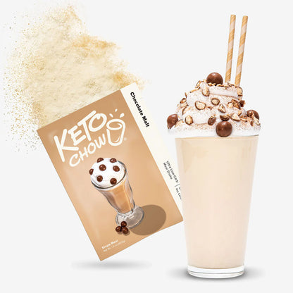 Keto Chow Chocolate Malt - Ultra Low Carb Meal Shakes