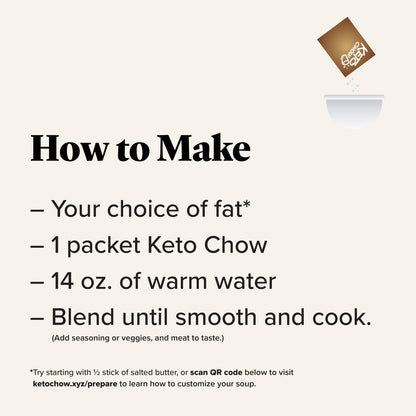 Keto Chow Creamy Tomato Basil Soup Base