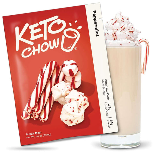 Keto Chow Peppermint - Ultra Low Carb Meal Shakes