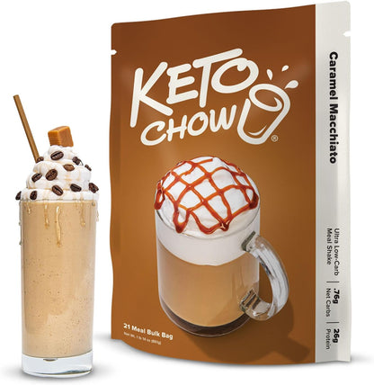 Keto Chow Caramel Macchiato - Ultra Low Carb Meal Shakes