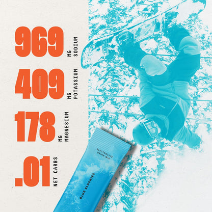 SALTT Blue Slushies - Electrolyte Powder Drink Mix - 30 Pack and Single Stick Options