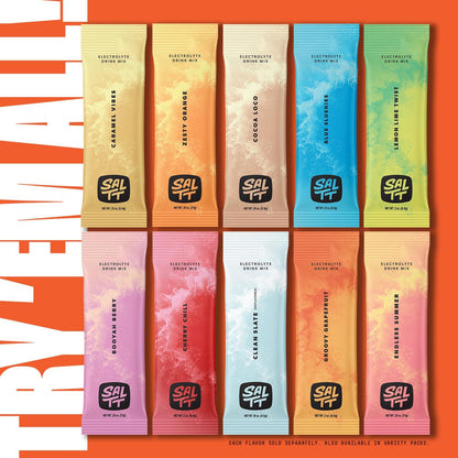 SALTT Radical Grape - Electrolyte Powder Drink Mix - 30 Pack and Single Stick Options