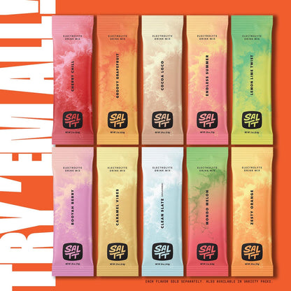 SALTT Blue Slushies - Electrolyte Powder Drink Mix - 30 Pack and Single Stick Options