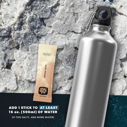 SALTT Cocoa Loco - Electrolyte Powder Drink Mix - 30 Pack and Single Stick Options