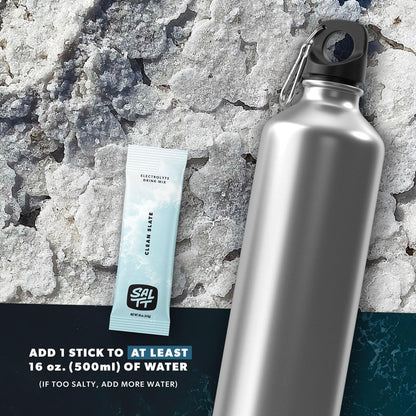 SALTT Clean Slate (Unflavoured) - Electrolyte Powder Drink Mix - 30 Pack and Single Stick Options