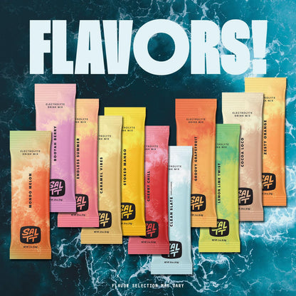 SALTT New Ultra Variety 15 and 30 Pack Options - Electrolyte Powder Drink Mix