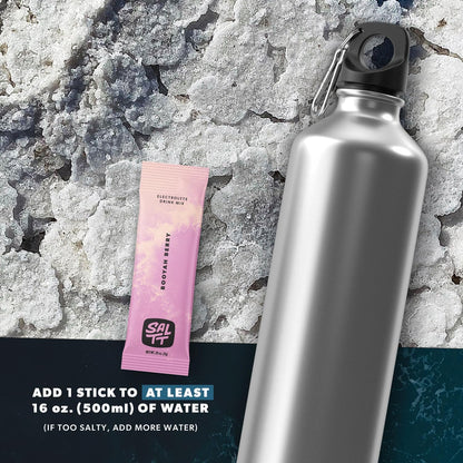 SALTT Booyah Berry - Electrolyte Powder Drink Mix - 30 Pack and Single Stick Options