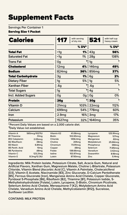 Keto Chow Carrot Cake- Ultra Low Carb Meal Shakes