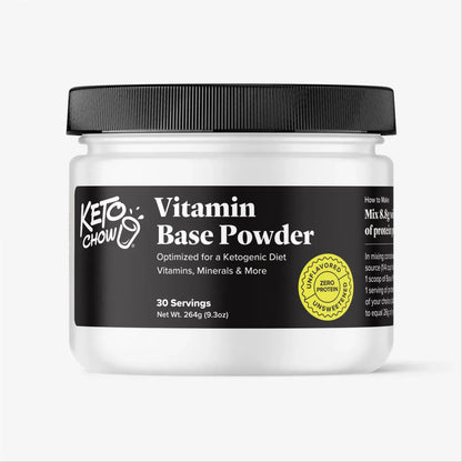 Keto Chow Vitamin Base Powder Tub - 30 Servings