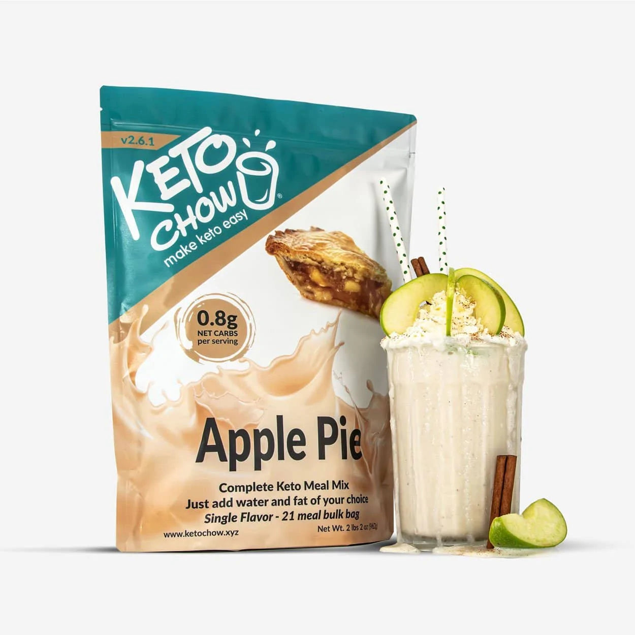 Keto Chow Apple Pie - Ultra Low Carb Meal Shakes