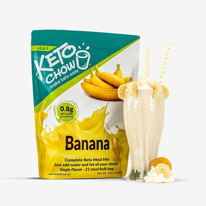 Keto Chow Banana - Ultra Low Carb Meal Shakes