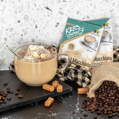 Keto Chow Caramel Macchiato - Ultra Low Carb Meal Shakes