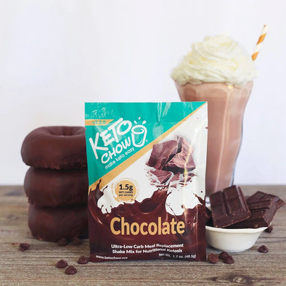 Keto Chow Chocolate - Ultra Low Carb Meal Shakes