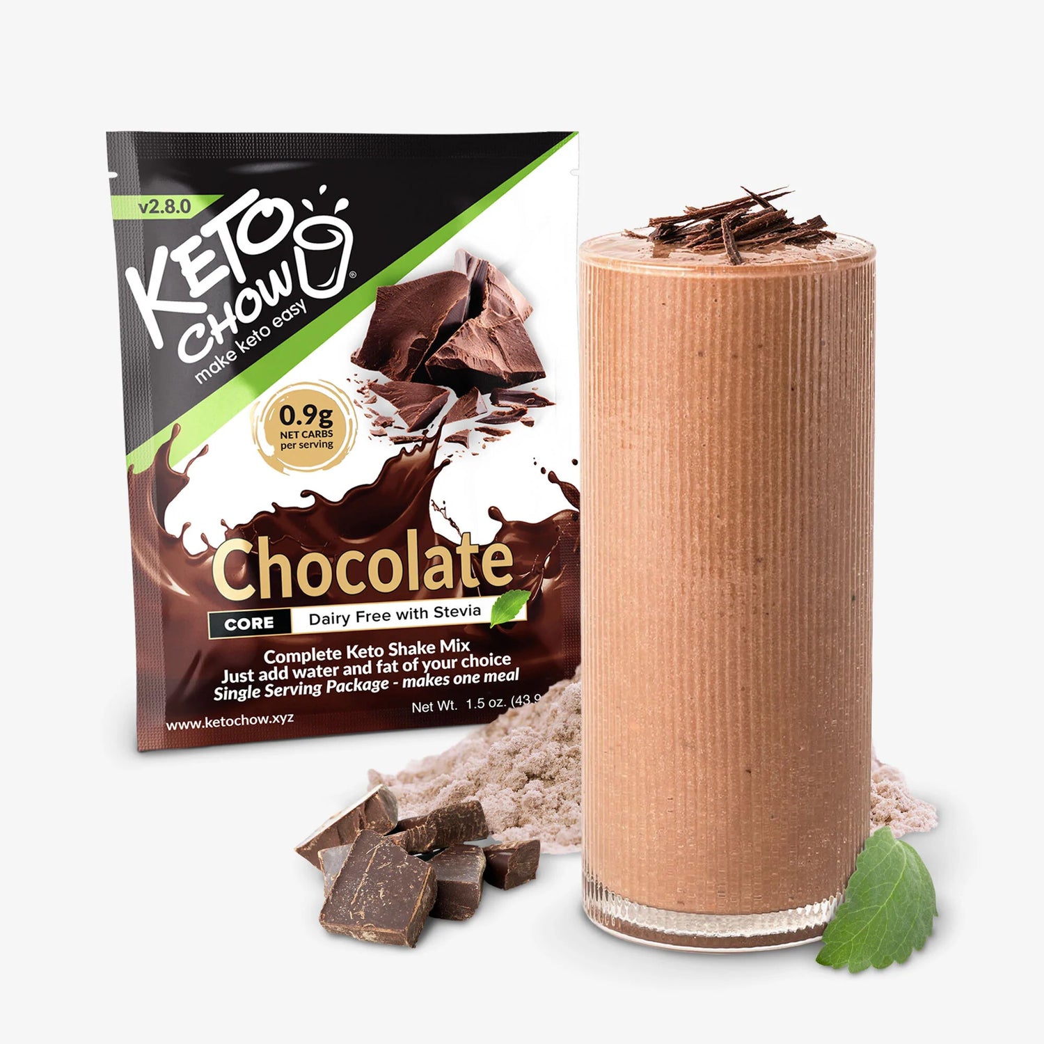 CHOCOLATE KETO CHOW CORE STEVIA Keto Chow New Zealand