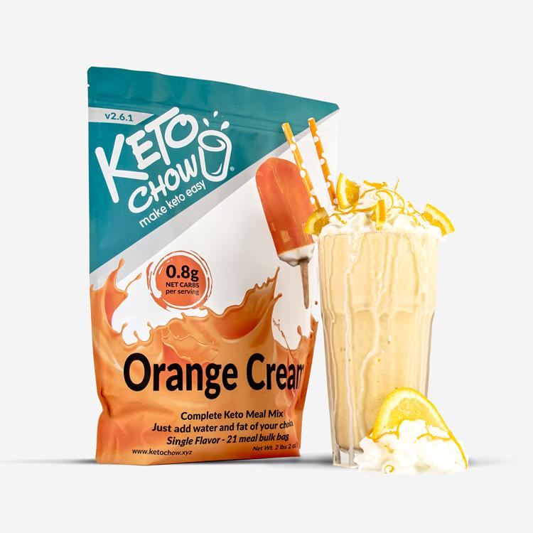 Keto Chow Orange Cream - Ultra Low Carb Meal Shakes