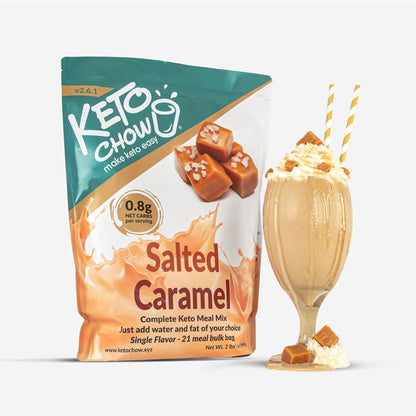 Keto Chow Salted Caramel - Ultra Low Carb Meal Shakes